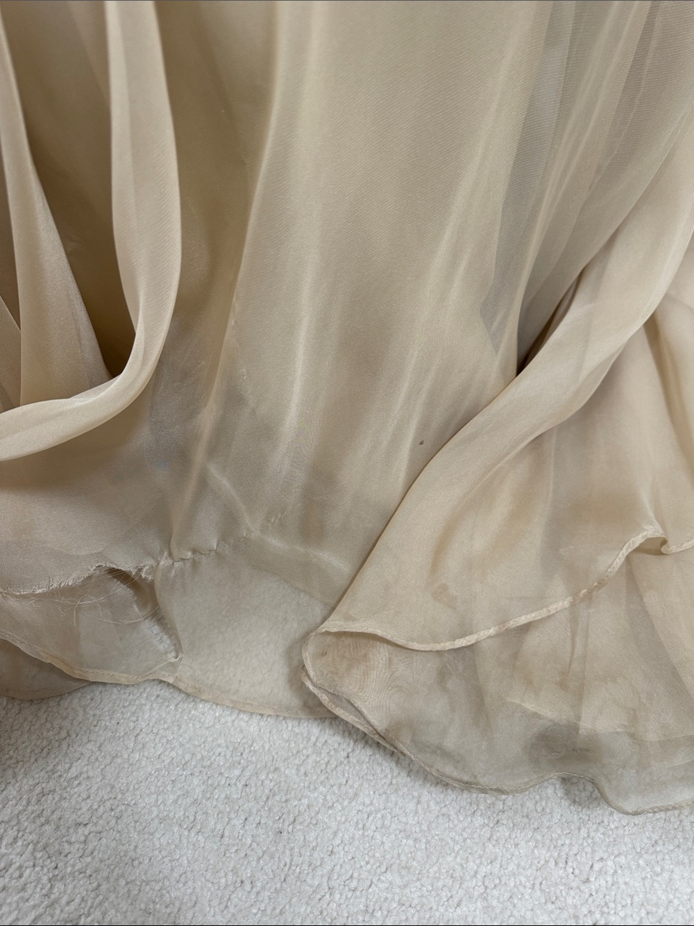 Jovani Strapless Beaded Gold and Champagne Evening Dress - Picture 7 of 7